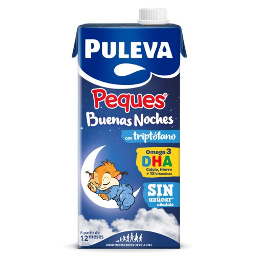 PULEVA Llet desnatada amb triptòfan Peques Buenas Noches