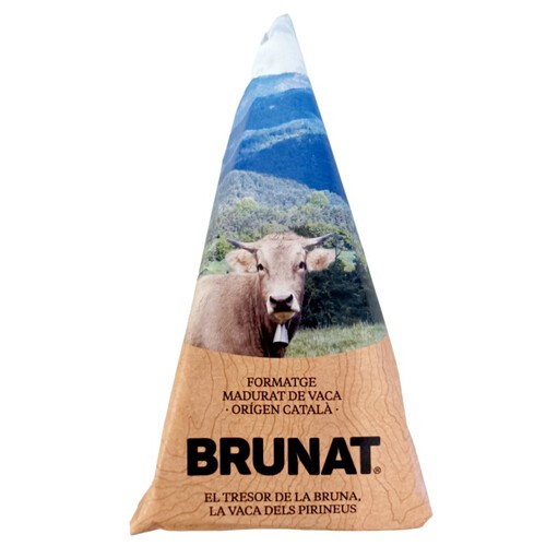 BRUNAT Formatge semicurat de vaca bruna Km0