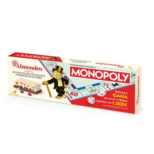 DELAVIUDA Torró de xocolata Monopoly