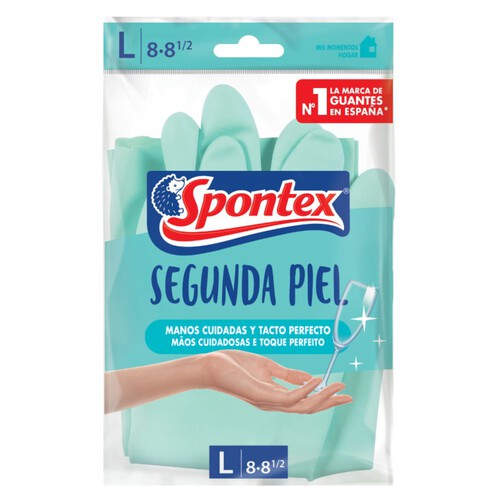 SPONTEX Guants de nitril segona pell talla L