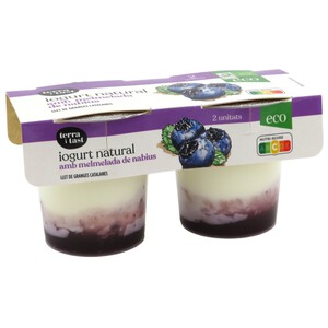 TERRA I TAST Yogur de arándanos ecológico 2 x 0.125kg