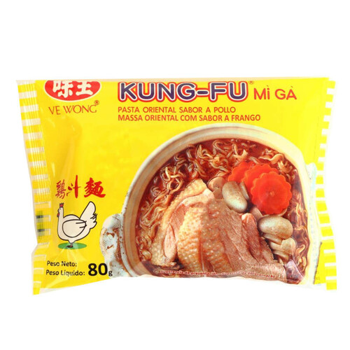 KUNG FU Pasta oriental sabor a pollastre