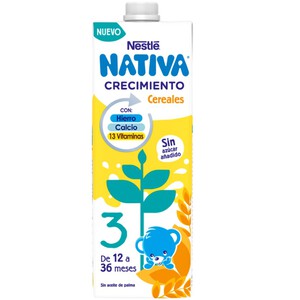 NATIVA Leche de crecimiento con cereales 1L