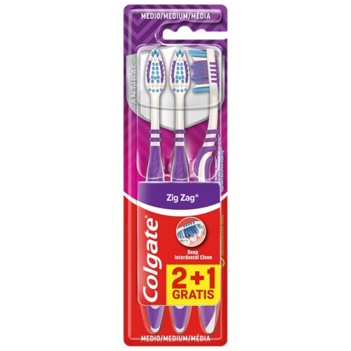 COLGATE Raspall de dents Zig Zag mitjà