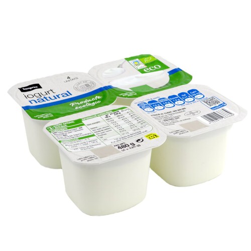 BONPREU Iogurt natural ecològic