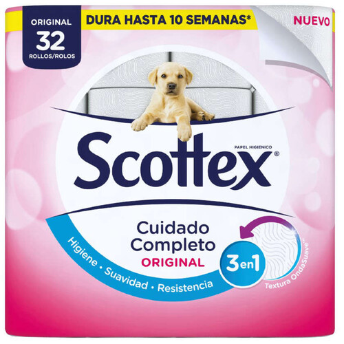 SCOTTEX Paper higiènic original 2 capes