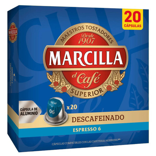 MARCILLA Càpsules de cafè descafeïnat