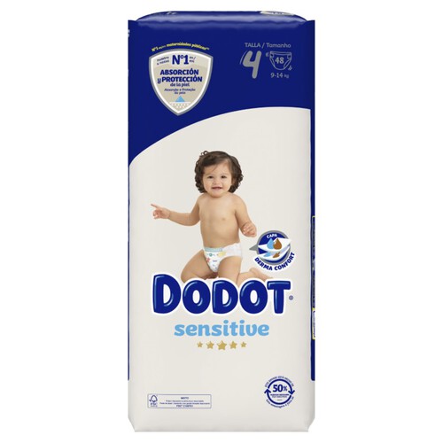 DODOT SENSITIVE Bolquers talla 4 (9-14 kg)