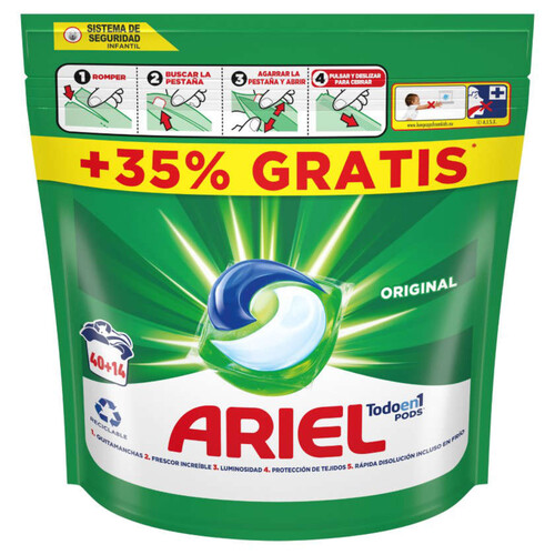 ARIEL Detergent líquid Tot en 1 Original de 40 dosis