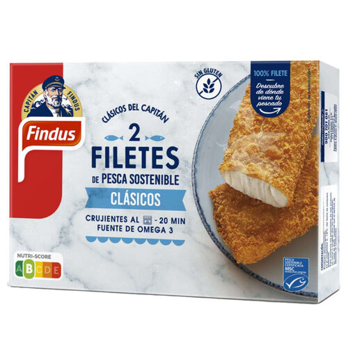 FINDUS Filet de peix sense gluten MSC