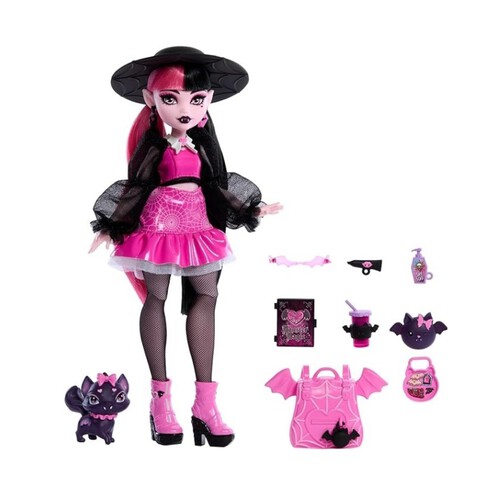 MONSTER HIGH Nina Draculaura articulada