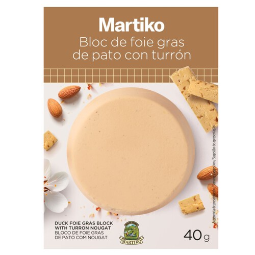 MARTIKO Bloc de foie gras d'ànec amb torró cuit