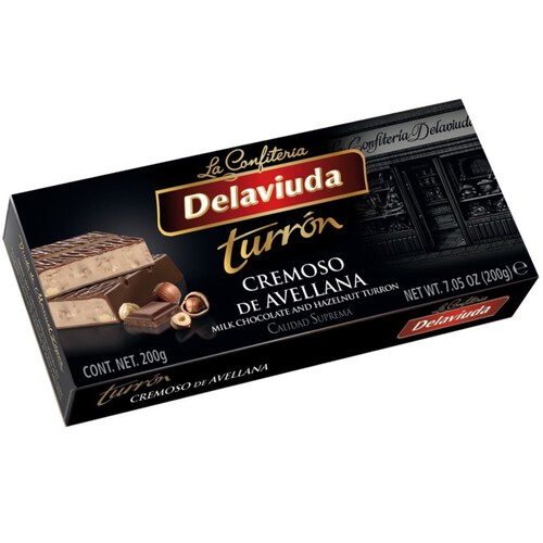 DELAVIUDA Torró cremós de xocolata i avellanes