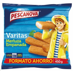 PESCANOVA Varitas de merluza 0.45kg