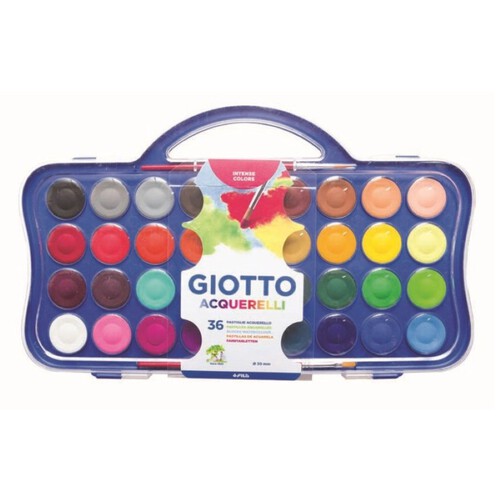 GIOTTO Estoig aquarel·les de 36 colors