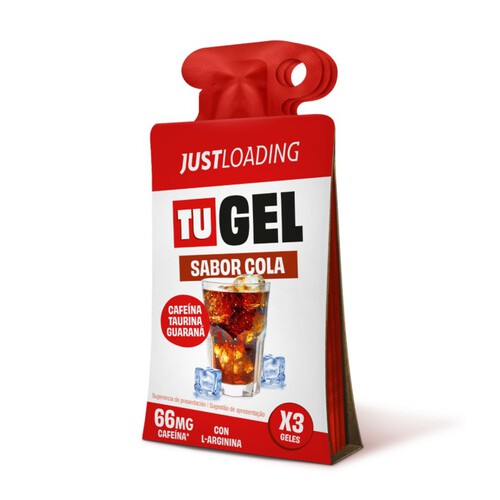 JUST LOADING Gel energètic gust cola amb cafeïna