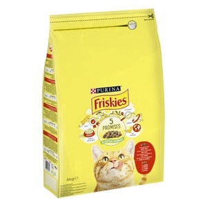 FRISKIES Comida de buey para gato adulto 4kg