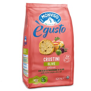 MONVISO Biscotes con aceitunas 0.12kg