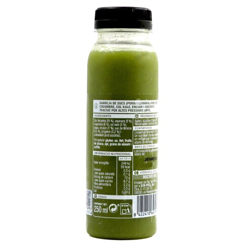 BONPREU Smoothie verd en ampolla de 250 ml