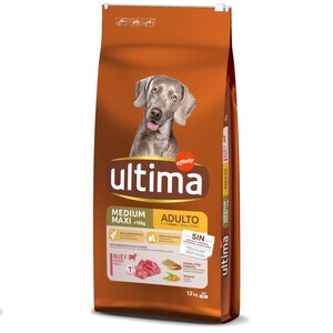 ULTIMA Comida de buey para perro adulto 12kg