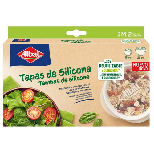 ALBAL Tapa de silicona 2 mides