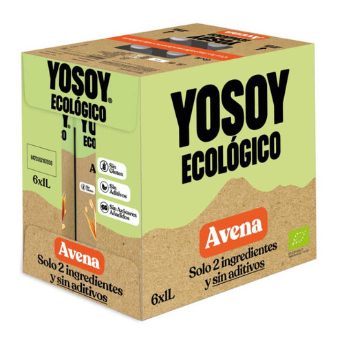 YOSOY Beguda de civada ecològica 6x1L en cartró