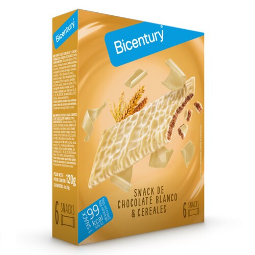 BICENTURY Snacks de cereals i xocolata blanca