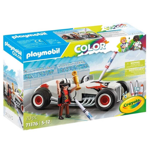 PLAYMOBIL Cotxe per decorar amb retoladors Crayola