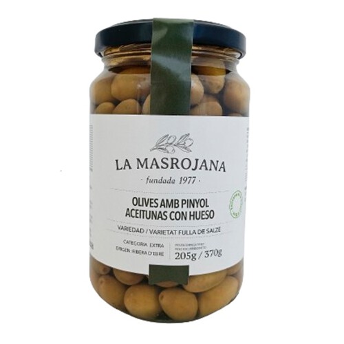 MASROJANA Olives amb pinyol Km0