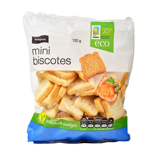 BONPREU Mini biscotes ecològics