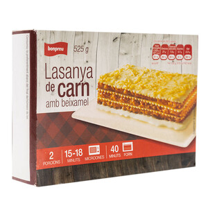 BONPREU Lasaña de carne 0.525kg