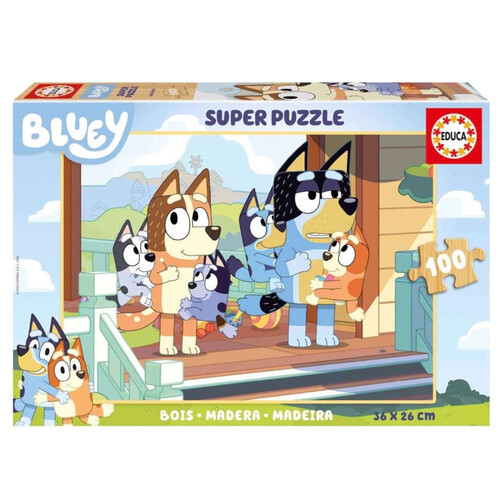 EDUCA Puzle infantil de fusta Bluey