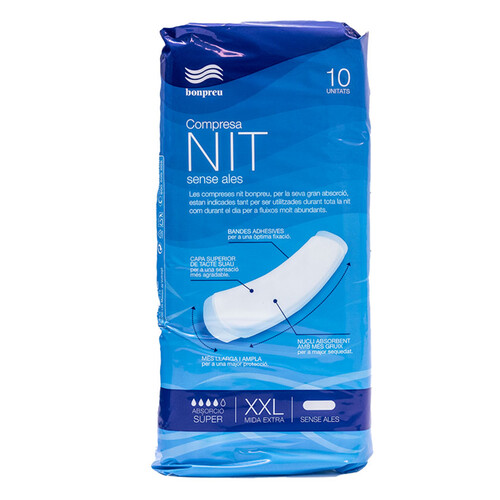 BONPREU Compresa de nit sense ales