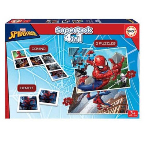 EDUCA Joc 4 en 1 Spider-Man