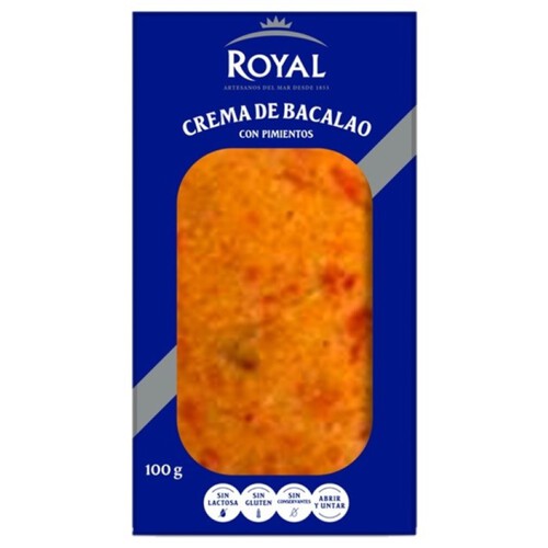 ROYAL Crema de bacallà amb pebrots