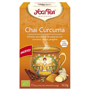 YOGI TEA Infusión de chai y cúrcuma 17 por envase