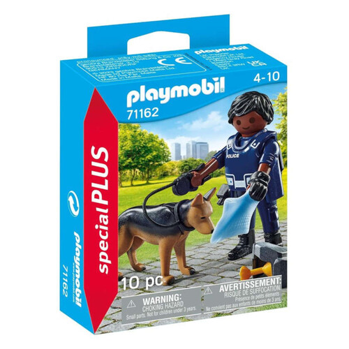 PLAYMOBIL Figura policia amb gos