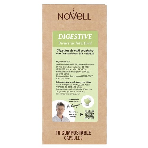 NOVELL Càpsules de cafè ecològic Digestive