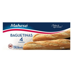 MAHESO Baguetinas congeladas 4 por envase