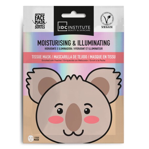 IDC INSTITUTE Mascareta facial hidratant i il·luminadora Koala