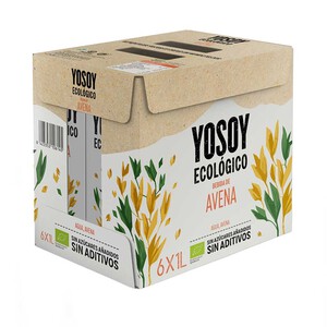 YOSOY Bebida de avena ecológica 6x1L en cartón 6L