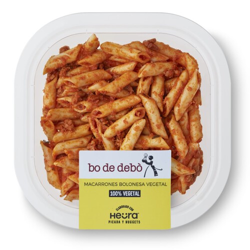 BO DE DEBÒ Macarrons a la bolonyesa vegetal Heura