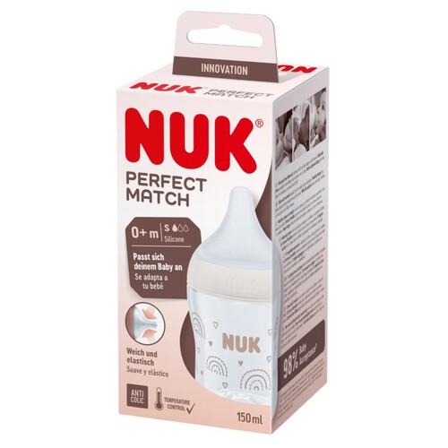 NUK Biberó de 150 ml amb tetina silicona