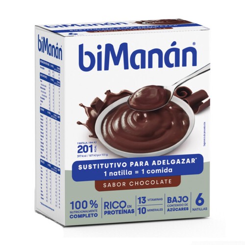 BIMANÁN Natilles substitutives amb gust de xocolata