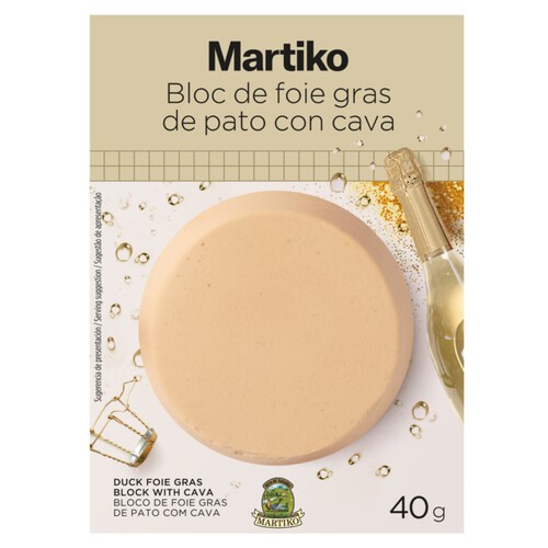 MARTIKO Bloc de foie gras d'ànec amb cava