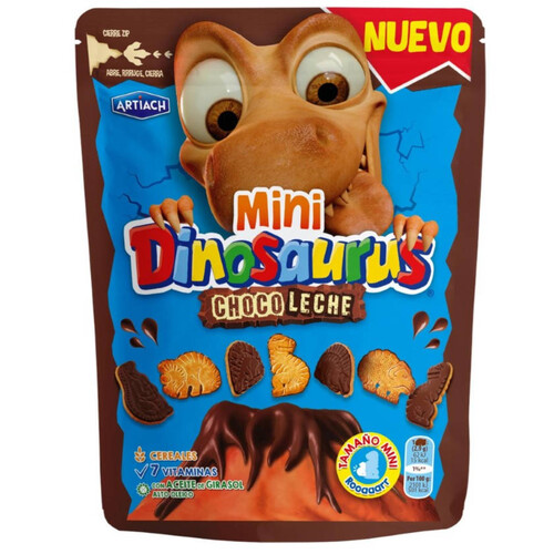 ARTIACH Galetes Mini Dinosaurus de xocolata amb llet