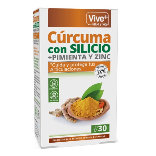 VIVEPLUS Cúrcuma amb silici s/gluten