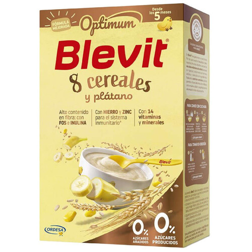 BLEVIT Farinetes de 8 cereals i plàtan Optimum