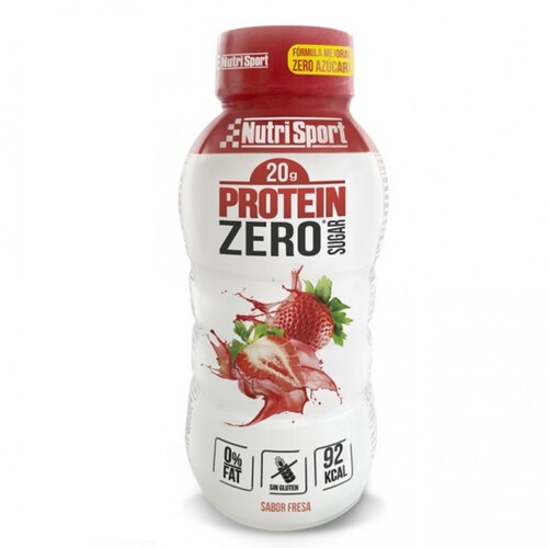 NUTRISPORT Batut de proteïna de maduixa zero