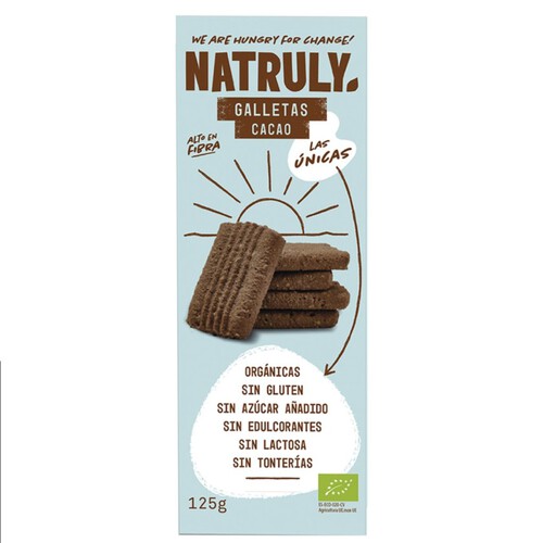 NATRULY Galetes de cacau sense gluten ecològiques